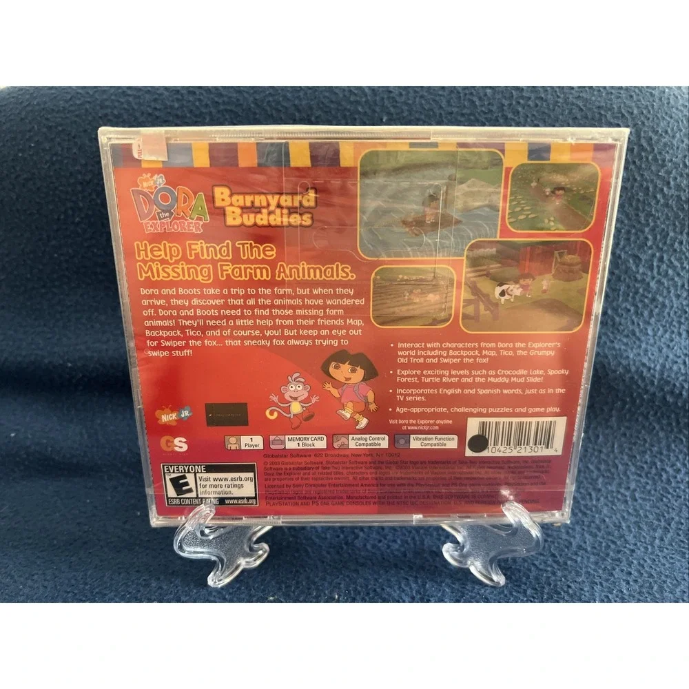 Dora the Explorer: Barnyard Buddies PS1 PlayStation 1 (Factory Sealed) USA NTSC‎
